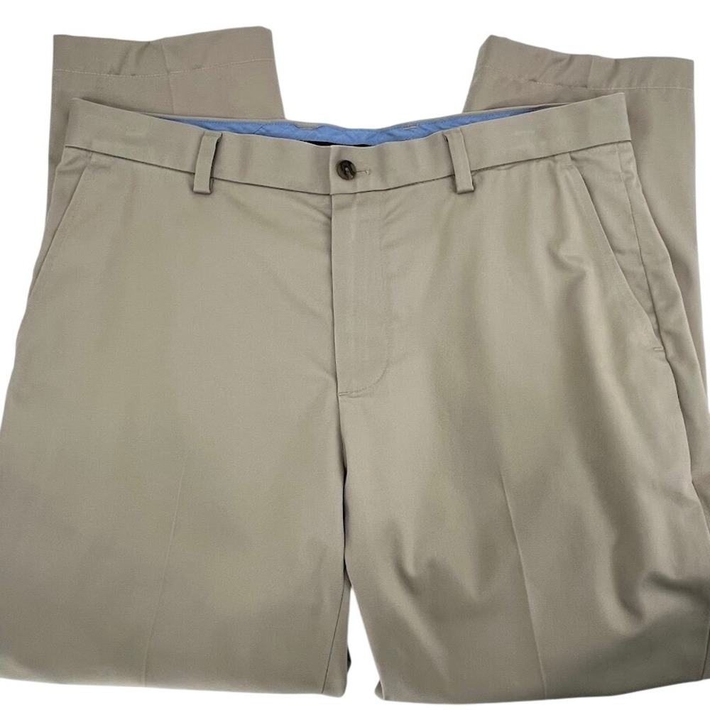 Brooks Brothers Mens Slim Fit Light Weight Advantage Chino Khaki Pants 34x30*tag